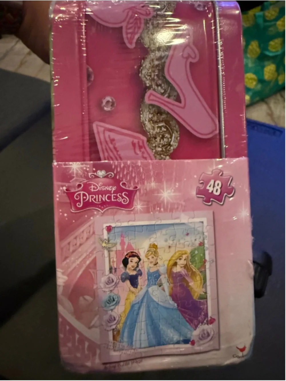 Girls Disney Princess Puzzle One Size Pink Blue
